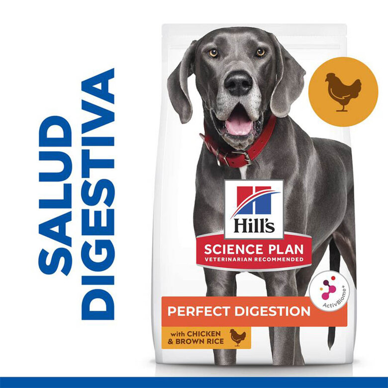 Hill’s Science Plan Perfect Digestion Adult large Pollo pienso para perros, , large image number null